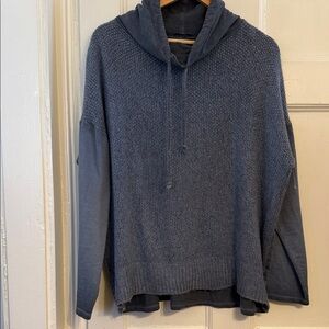 Men's Blue Hooded Sweater
